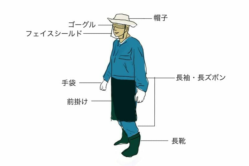 草刈機を使用するときのベストな服装