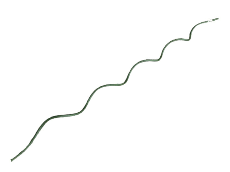 トマトなどによく使われるらせん支柱の画像です。