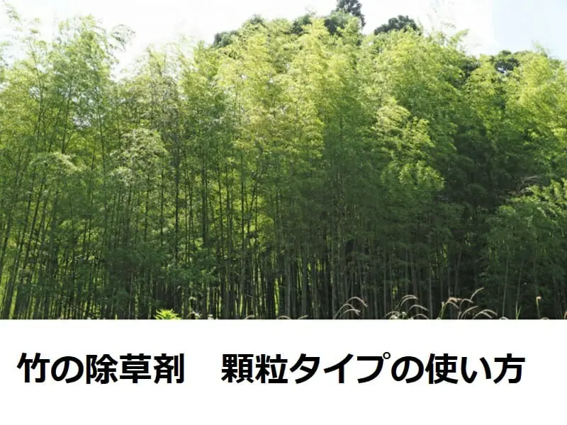 竹の除草剤 顆粒タイプ 粒剤 のおすすめと使い方 農家web
