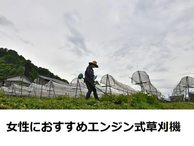 女性にも使いやすい おすすめの軽量なエンジン式草刈機（刈払機