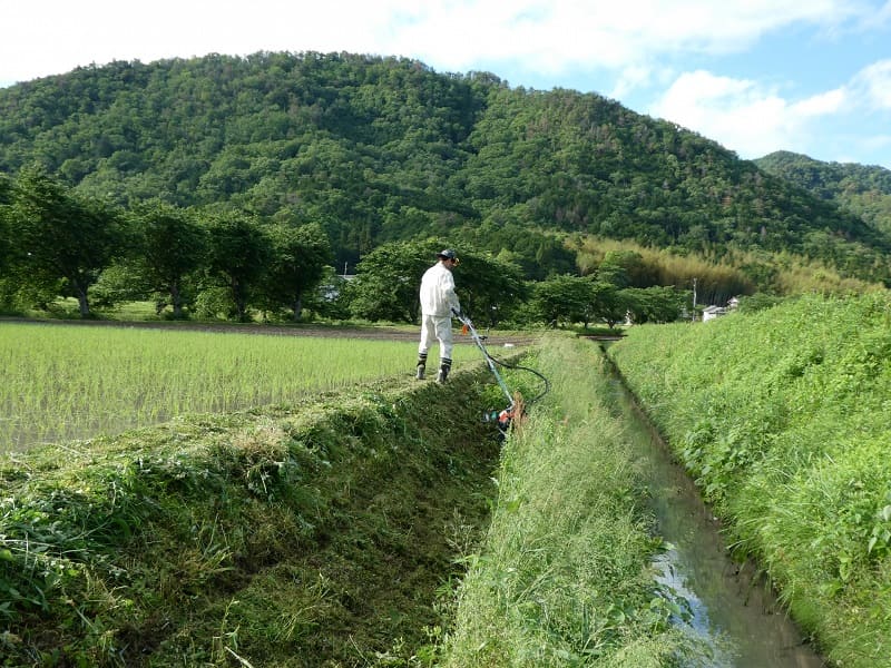 法面の草刈り